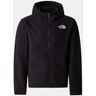 The North Face Teen Glacier Fullzip Hooded Fleecevest Zwart L