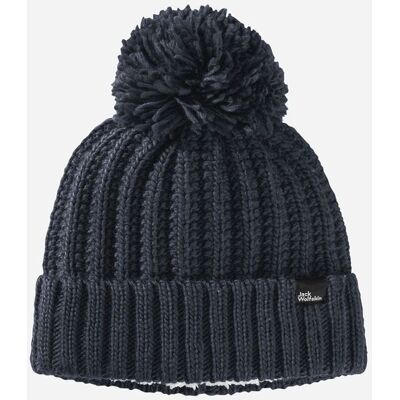 Jack Wolfskin Highloft Knit Beanie Muts Dames Blauw S Jack Wolfskin Highloft Knit Beanie Muts Dames Blauw S