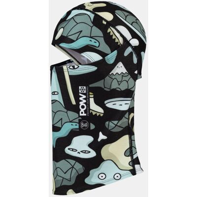 Buff Thermonet Hinged Balaclava Pow Afy Multi Kids Blauw One size Buff Thermonet Hinged Balaclava Pow Afy Multi Kids Blauw One size