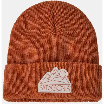 Patagonia Logo Beanie Junior Rood One size Patagonia Logo Beanie Junior Rood One size