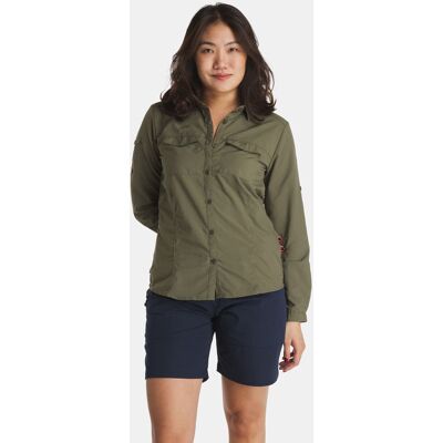 Craghoppers NosiLife Adventure Long Sleeved Shirt III Dames Groen 12 Craghoppers NosiLife Adventure Long Sleeved Shirt III Dames Groen 12