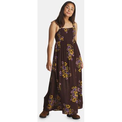 Passenger Soleis Woven Maxi Jurk Dames Bruin XS Passenger Soleis Woven Maxi Jurk Dames Bruin XS