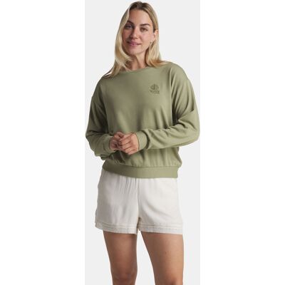 Roxy Surfing By Moonlight Trui Dames Groen L Roxy Surfing By Moonlight Trui Dames Groen L