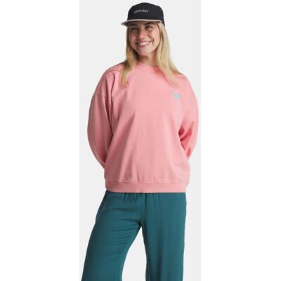 Roxy Lineup Oversized Crew Trui Dames Roze XL Roxy Lineup Oversized Crew Trui Dames Roze XL