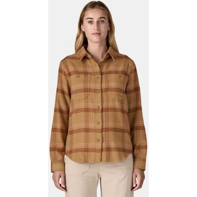 Patagonia Fjord Flannel Blouse Dames Bruin L Patagonia Fjord Flannel Blouse Dames Bruin L