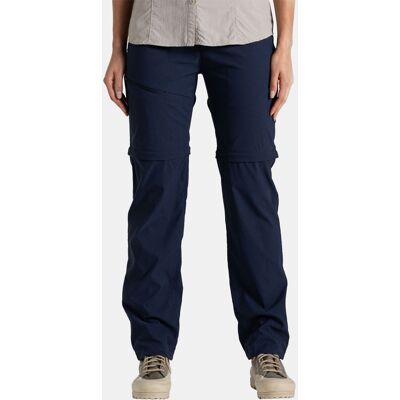 Craghoppers NosiLife Pro Convertible III Afritsbroek Dames Blauw 8 Regular Craghoppers NosiLife Pro Convertible III Afritsbroek Dames Blauw 8 Regular