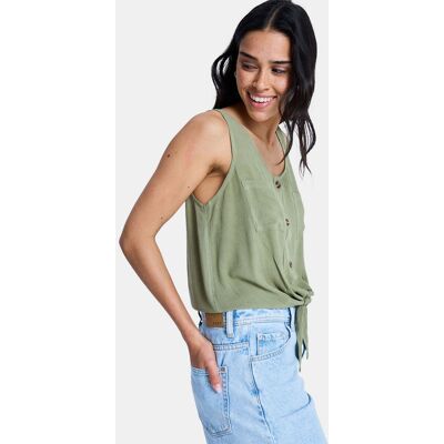 Roxy Tropical Hill Top Dames Groen XL Roxy Tropical Hill Top Dames Groen XL