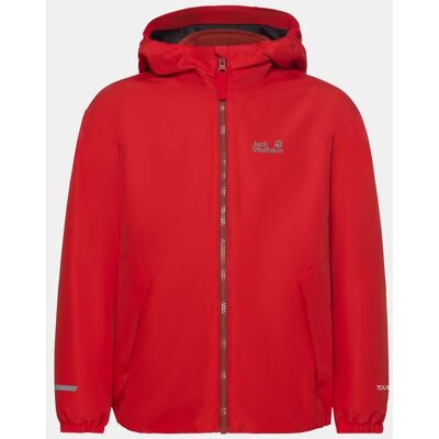 Jack Wolfskin Iceland 3-In-1 Jas Kind Rood 164 Jack Wolfskin Iceland 3-In-1 Jas Kind Rood 164