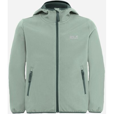 Jack Wolfskin Fourwinds Softshell Jas Junior Groen 140 Jack Wolfskin Fourwinds Softshell Jas Junior Groen 140