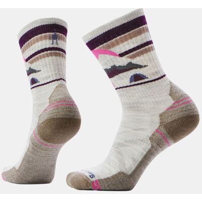 Smartwool Hike Light Cushion Mountain Moon Crew Wandelsok Grijs M Smartwool Hike Light Cushion Mountain Moon Crew Wandelsok Grijs M
