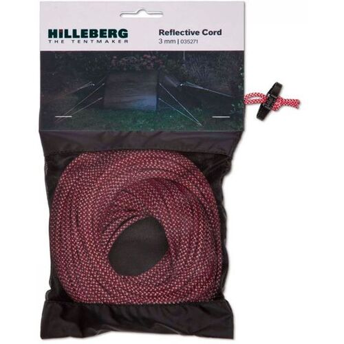 Hilleberg Reflective Cord 3 mm 25 m Scheerlijnen Rood One size