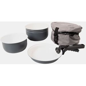 Bo-Camp - 7-Delig Keramische Coating Camping Pannenset - Grijs Bo-Camp - 7-Delig Keramische Coating Camping Pannenset - Grijs