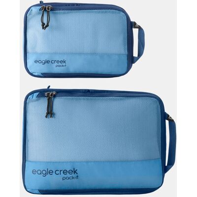 Eagle Creek Pack-It Reveal Compression Cube Set S/M Blauw One size Eagle Creek Pack-It Reveal Compression Cube Set S/M Blauw One size