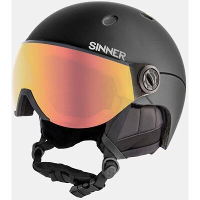 Sinner Titan Visor Skihelm met Vizier Zwart XL Sinner Titan Visor Skihelm met Vizier Zwart XL