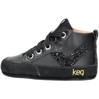 Keq - Meisjes Baby Schoentjes Zwart 23 Keq - Meisjes Baby Schoentjes Zwart 23