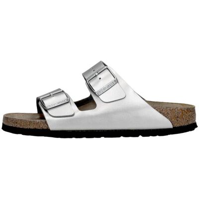 Birkenstock - Arizona Zilver Zilverkleur 38 Birkenstock - Arizona Zilver Zilverkleur 38