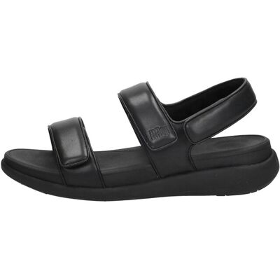 Fitflop - F-mode Go Adjustable Flatform Sandals Zwart 42 Fitflop - F-mode Go Adjustable Flatform Sandals Zwart 42