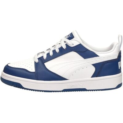 Puma Rebound V6 Lo Jr Unisex - Blauw - Sneakers Puma Rebound V6 Lo Jr Unisex - Blauw - Sneakers