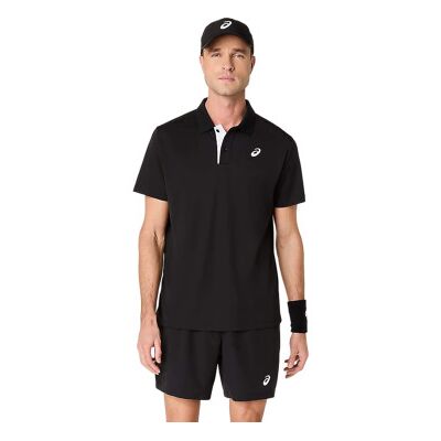 Asicsvoor mannen. 2041A340 Polo Hof zwart (S), Casual, Sportief, Katoen, Tennis/padels, Meerdere sporten, Korte mouwen, Duurzaam Asicsvoor mannen. 2041A340 Polo Hof zwart (S), Casual, Sportief, Katoen, Tennis/padels, Meerdere sporten, Korte mouwen, Duurzaam