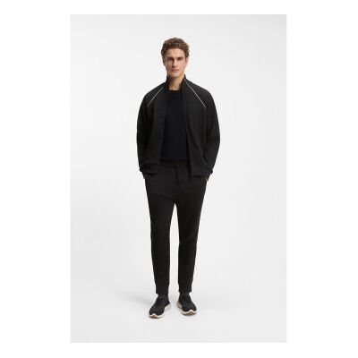 BOSSvoor mannen. 50555906 Trainingspak met contrasterende biezen zwart (XL), Casual, Sportief, Katoen, Meerdere sporten, Lange mouwen BOSSvoor mannen. 50555906 Trainingspak met contrasterende biezen zwart (XL), Casual, Sportief, Katoen, Meerdere sporten, Lange mouwen