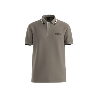 Hugo Boss Paddy Pro Contrast Streep Polo - Normale Pasvorm Hugo Boss Paddy Pro Contrast Streep Polo - Normale Pasvorm