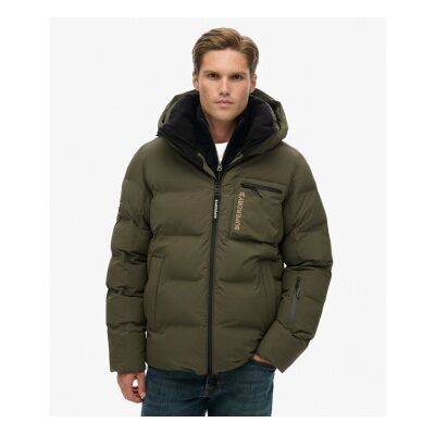 Superdryvoor mannen. MS110188A Ski Sports Gewassen jack groen (L), Casual, Sneeuw, Duurzaam, Gerecycled nylon Superdryvoor mannen. MS110188A Ski Sports Gewassen jack groen (L), Casual, Sneeuw, Duurzaam, Gerecycled nylon