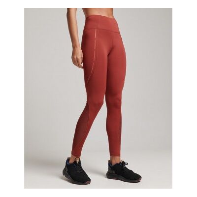 Superdry WS311639A Rood Mesh Trainingslegging - Sport Superdry WS311639A Rood Mesh Trainingslegging - Sport