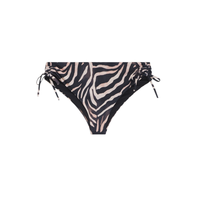 HUGOvoor vrouwen. 50561305 Bikinibroekje met print en zwarte hanger met gestapeld logo (M), Strandkleding, Polyamide HUGOvoor vrouwen. 50561305 Bikinibroekje met print en zwarte hanger met gestapeld logo (M), Strandkleding, Polyamide