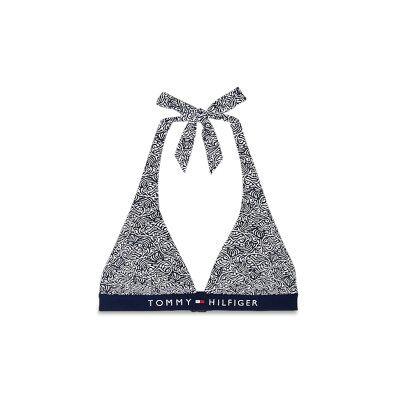 Tommy Hilfigervoor vrouwen. UW0UW05945 Origineel gewatteerd navy bikinitopje (S), Strandkleding, Nylon, Marineblauw Tommy Hilfigervoor vrouwen. UW0UW05945 Origineel gewatteerd navy bikinitopje (S), Strandkleding, Nylon, Marineblauw