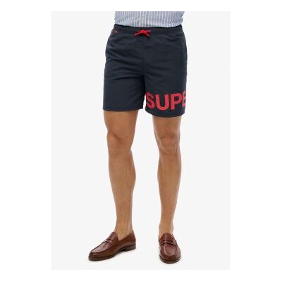 Superdryvoor mannen. M3010244A Zwempak met marineafbeelding (S), Strandkleding, Gerecycled polyester, Duurzaam Superdryvoor mannen. M3010244A Zwempak met marineafbeelding (S), Strandkleding, Gerecycled polyester, Duurzaam
