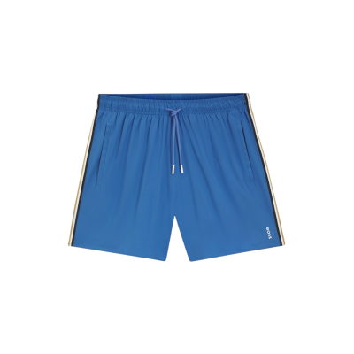 BOSSvoor mannen. 50491594 Iconische zwemshort blauw (S), Strandkleding, Polyester BOSSvoor mannen. 50491594 Iconische zwemshort blauw (S), Strandkleding, Polyester