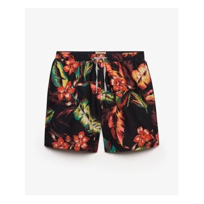 Superdryvoor mannen. M3010264A Zwempak Hawaiian Print 16 zwart (XXL), Strandkleding, Gerecycled polyester Superdryvoor mannen. M3010264A Zwempak Hawaiian Print 16 zwart (XXL), Strandkleding, Gerecycled polyester
