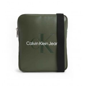 Calvin Klein Jeansvoor mannen. K50K510108 Monogram Zachte Reporter18 schoudertas groen (OSFA), Casual, Polyurethaan