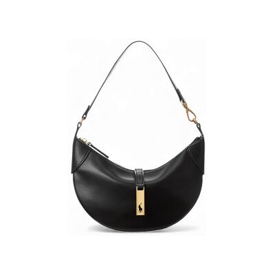 Polo Ralph Laurenvoor vrouwen. 428871248002 Zwarte leren Mini Shoulder Polo ID tas (OSFA), Casual, Leer Polo Ralph Laurenvoor vrouwen. 428871248002 Zwarte leren Mini Shoulder Polo ID tas (OSFA), Casual, Leer