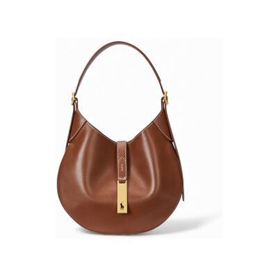 Polo Ralph Laurenvoor vrouwen. 428944017009 Schouder Polo ID leren tas klein (OSFA), Bruin, Casual, Leer Polo Ralph Laurenvoor vrouwen. 428944017009 Schouder Polo ID leren tas klein (OSFA), Bruin, Casual, Leer