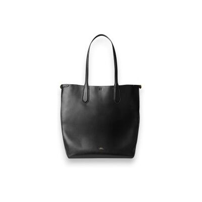 Polo Ralph Laurenvoor vrouwen. 428962757002 Verlengde Bellport tote tas van zwart leer (OSFA), Casual Polo Ralph Laurenvoor vrouwen. 428962757002 Verlengde Bellport tote tas van zwart leer (OSFA), Casual