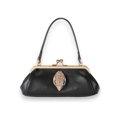 Kurt Geigervoor vrouwen. 6059700109 Zwarte leren Kensington tas (OSFA), Casual, Feest, Leer Kurt Geigervoor vrouwen. 6059700109 Zwarte leren Kensington tas (OSFA), Casual, Feest, Leer