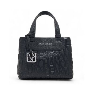 Giorgio Armani A X Armani Exchangevoor vrouwen. XW001576AF15774UC001 Shopper tas zwart (OSFA), Casual, Polyester Giorgio Armani A X Armani Exchangevoor vrouwen. XW001576AF15774UC001 Shopper tas zwart (OSFA), Casual, Polyester