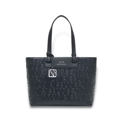 Giorgio Armani A X Armani Exchangevoor vrouwen. XW001481AF15774UC001 Logo Integrale tas zwart (OSFA), Casual, Polyester Giorgio Armani A X Armani Exchangevoor vrouwen. XW001481AF15774UC001 Logo Integrale tas zwart (OSFA), Casual, Polyester