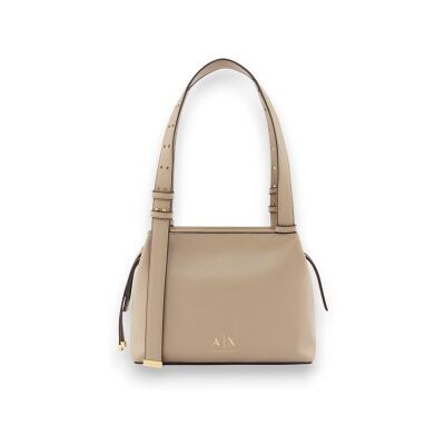 Giorgio Armani A X Armani Exchangevoor vrouwen. XW002604AF19902U6223 Beige shopper tas (OSFA), Casual, Polyurethaan Giorgio Armani A X Armani Exchangevoor vrouwen. XW002604AF19902U6223 Beige shopper tas (OSFA), Casual, Polyurethaan