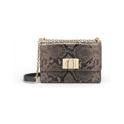 Furlavoor vrouwen. BAFKACO-BX4178 Leren tas 1927 mini slang grijs (OSFA), Casual, Dierenprint, Leer Furlavoor vrouwen. BAFKACO-BX4178 Leren tas 1927 mini slang grijs (OSFA), Casual, Dierenprint, Leer