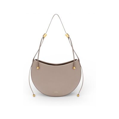 Furlavoor vrouwen. WB01868-BX3104 Maansteen taupe tas (OSFA), Casual, Leer Furlavoor vrouwen. WB01868-BX3104 Maansteen taupe tas (OSFA), Casual, Leer