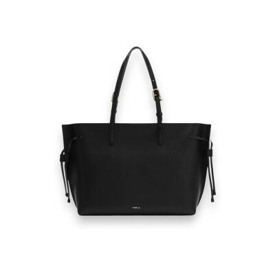 Furlavoor vrouwen. WB02059-BX4329 Leren tas Ava groot zwart (OSFA), Casual, Leer Furlavoor vrouwen. WB02059-BX4329 Leren tas Ava groot zwart (OSFA), Casual, Leer