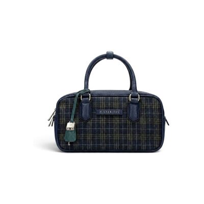 Hispanitasvoor vrouwen. BI265028 Marineblauwe Tartan tas (OSFA), Casual, Stof Hispanitasvoor vrouwen. BI265028 Marineblauwe Tartan tas (OSFA), Casual, Stof