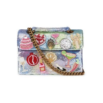 Kurt Geigervoor vrouwen. 5379367779 Veelkleurige Mini Pailletten Tas (OSFA), Casual, Stof Kurt Geigervoor vrouwen. 5379367779 Veelkleurige Mini Pailletten Tas (OSFA), Casual, Stof