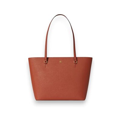 Lauren Ralph Laurenvoor vrouwen. 431924351031 Karly medium bruine leren cross body tas (OSFA), Casual, Klassiek, Leer Lauren Ralph Laurenvoor vrouwen. 431924351031 Karly medium bruine leren cross body tas (OSFA), Casual, Klassiek, Leer