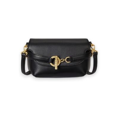 Lauren Ralph Laurenvoor vrouwen. 431P04297001 Blaike kleine leren crossbody tas zwart (OSFA), Casual, Klassiek, Leer Lauren Ralph Laurenvoor vrouwen. 431P04297001 Blaike kleine leren crossbody tas zwart (OSFA), Casual, Klassiek, Leer