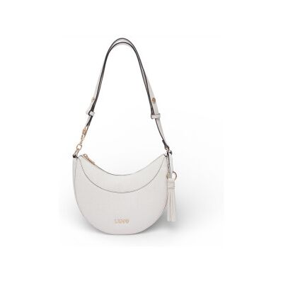 Liu Jovoor vrouwen. AA6186-E1012 Medium Hobo Bag met beige bedel (OSFA), Casual, Polyurethaan Liu Jovoor vrouwen. AA6186-E1012 Medium Hobo Bag met beige bedel (OSFA), Casual, Polyurethaan