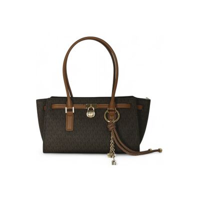 Michael Korsvoor vrouwen. 30F5GNXT0B Hamilton bruine handtas (OSFA), Casual, PVC Michael Korsvoor vrouwen. 30F5GNXT0B Hamilton bruine handtas (OSFA), Casual, PVC