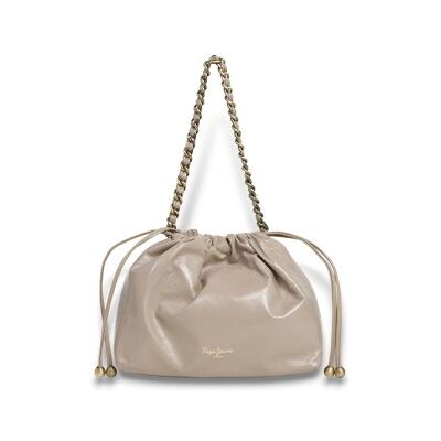 Pepe Jeansvoor vrouwen. PL0300036 Giselle beige handtas (OSFA), Casual, Polyurethaan Pepe Jeansvoor vrouwen. PL0300036 Giselle beige handtas (OSFA), Casual, Polyurethaan